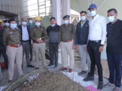 शासन के निर्देश पर पुलिस ने 20.54 लाख रुपये की नशीली सामग्री का किया नष्टीकरण