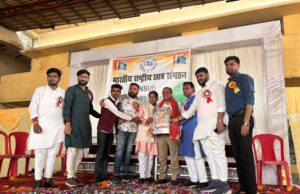 महामाया कॉलेज रतनपुर के छात्र छात्राओं का विदाई एवं होली स्नेह समारोह एनएसयूआई द्वारा किया गया संपन्न