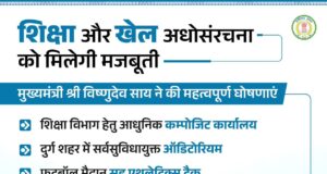मुख्यमंत्री श्री विष्णुदेव साय ने राज्य स्तरीय शाला प्रवेशोत्सव 2026-27 कार्यक्रम में की महत्वपूर्ण घोषणाएं।