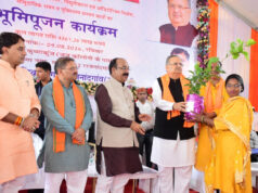 राजनांदगांव में 43.61 करोड़ के कार्यों का भूमि,,15.92 करोड़ की लागत से बनेगा प्रदेश का सबसे बड़ा 2000 सीटर ऑडिटोरियमपूजन
