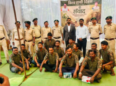 विश्व हाथी दिवस पर हाथी संरक्षण और सुरक्षित सह-अस्तित्व का दिया संदेश,, ‘गज संकेत’ ऐप का शुभारंभ, हाथी मित्र दल को टी-शर्ट और टॉर्च वितरित
