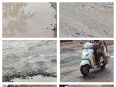 मुंगेली-नांदघाट मुख्य मार्ग पर जानलेवा गड्ढे, शिकायतों के बाद भी कार्रवाई नहीं,,गड़गड़िया नाला की जर्जर सड़क बनी मुसीबत, स्कूली बच्चों की सुरक्षा पर मंडराया खतरा