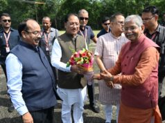 मुख्यमंत्री विष्णुदेव साय का बिलासपुर आगमन पर आत्मीय स्वागत