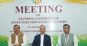 राज्य निर्वाचन आयुक्तों की स्थायी समिति की बैठक नवा रायपुर में संपन्न