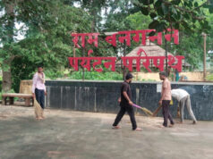 सेवा संकल्प अभियान के तहत पर्यटन स्थलों पर स्वच्छता श्रमदान