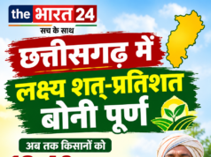 छत्तीसगढ़ में लक्ष्य शत्-प्रतिशत बोनी पूर्ण : अब तक किसानों को 13.40 लाख मीट्रिक टन उर्वरकों का वितरण